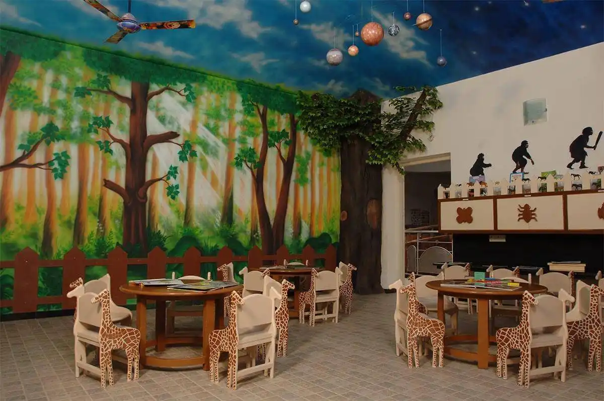 Nature-themed science lab